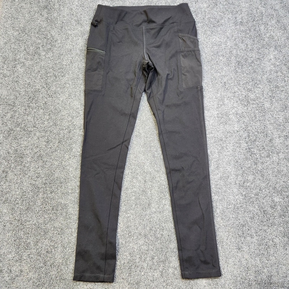 Carhartt‎ Leggings Womens Small Tall Black Fitted Ankle Workwear Pockets Stretch